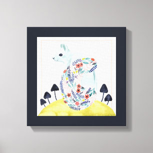 Toile Amis d'écureuil d'art populaire de la clémentine