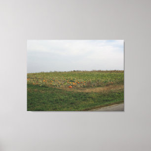 Toile Amish Citrouille Patch Farm Photographie Mur Art