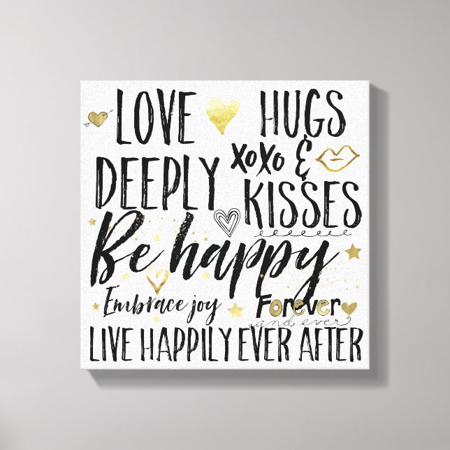 Toile Amour Happy Heart XOXO (Recto)