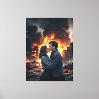 Toile Amour montrant couple