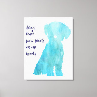 Toile Amoureux de les chiens Bichon Frise style imprimé 