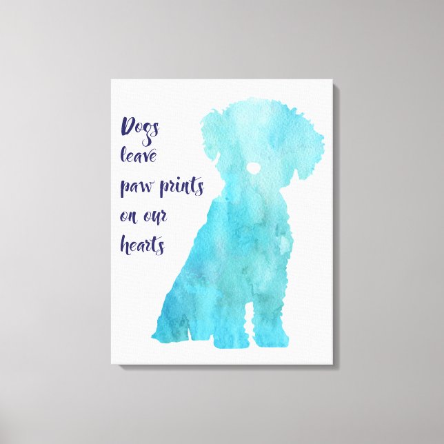 Toile Amoureux de les chiens Bichon Frise style imprimé  (Recto)