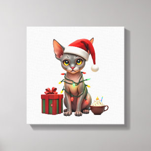 Toile Amoureux des animaux de compagnie Chat Sphynx mign