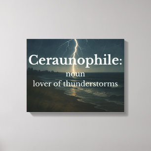 Toile Amoureux des orages 