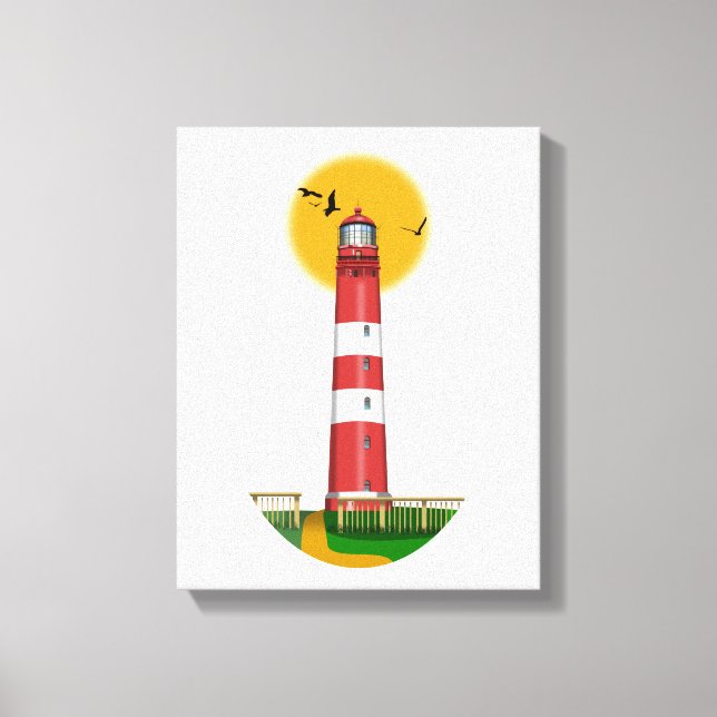 Toile Amrum Lighthouse Allemagne (Recto)