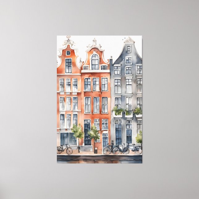 Toile Amsterdam aquarelle (Recto)