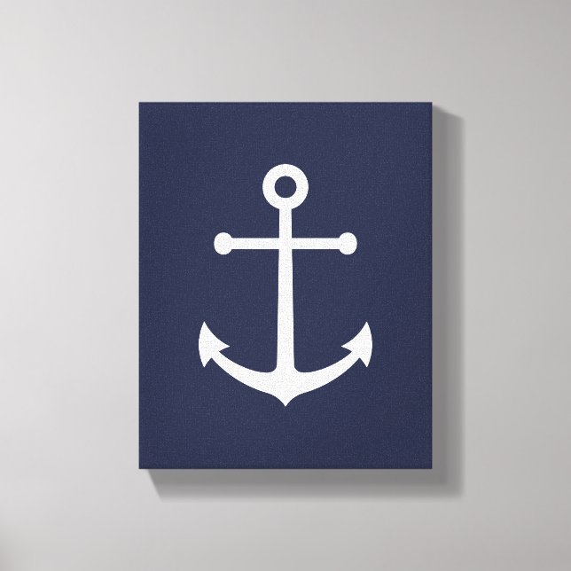 Toile Ancre bleue marine (Recto)