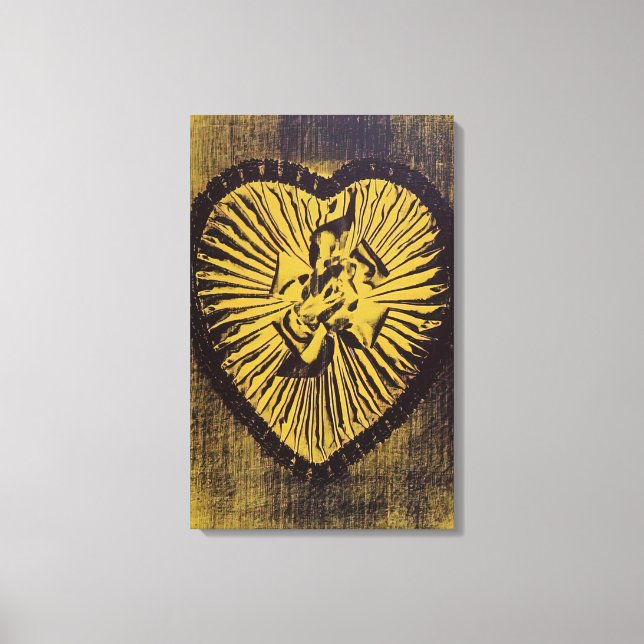 Toile Andy Warhol - Boîte à bonbons jaune (Recto)