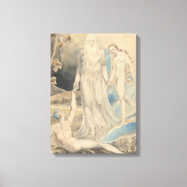 Toile Ange de la présence divine apportant Eve à Adam (Recto)
