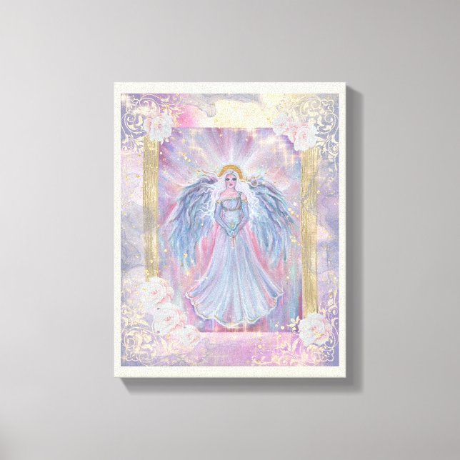 Toile Ange spirituel ou lumière céleste par Renée Lavoie (Recto)