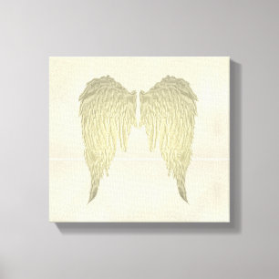 Toile Angel ailes Mur d'or Peinture à accrochage sur toi