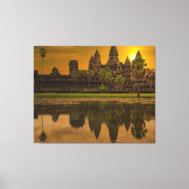 Toile Angkor Wat Cambodge Khmer Temple (Recto)