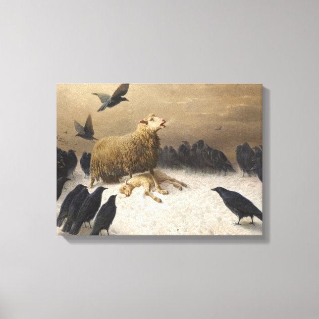 Toile Anguish By August Friedrich Albrecht Schenck 1876 (Recto)