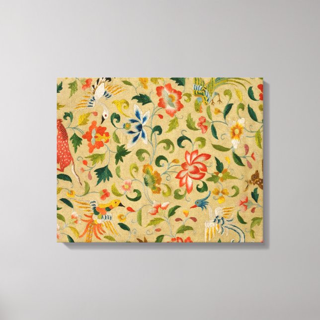 Toile Animal Antique Cheval Oiseau Deer Rabbit (Recto)