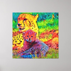 Toile AnimalColor_Cheetah_002