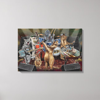 Toile Animalz Band Animal Musicians