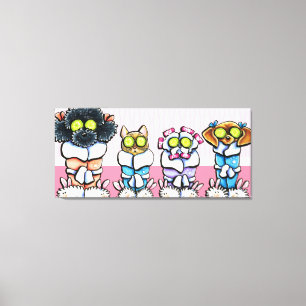 Toile Animaux de compagnie Spa Art Chiens Chat en Robes 