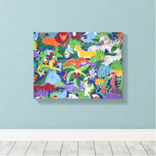 Toile Animaux sauvages motif arrière - plan