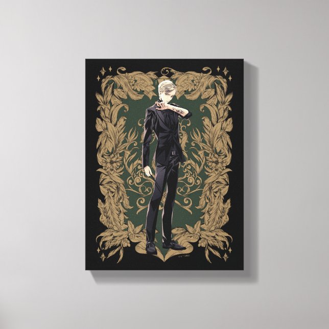 Toile Anime Draco Malfoy Cadre Ornate (Recto)