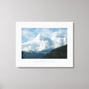 TOILE ANNAPURNA DANS LE MANTEAU DES NUAGES