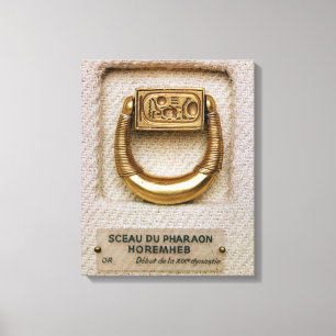 Toile Anneau avec le sceau du général Horemheb