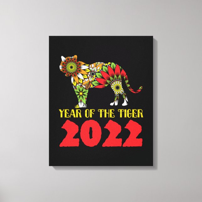 Toile Année chinoise du tigre 2022 (Recto)
