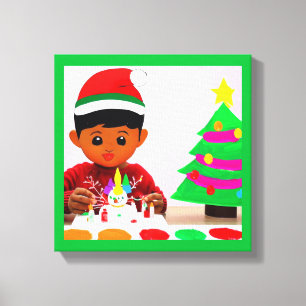 Toile Anniversaire de Noël 4