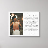 Anniversaire du Mariage customisé Photo & Vows