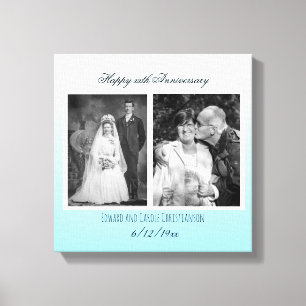 Toile Anniversaire photo Mariage de temps en temps