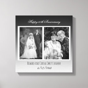 Toile Anniversaire photo Mariage de temps en temps