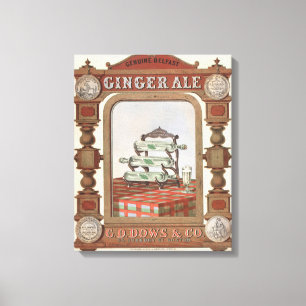Toile Annonce Vintage Pour Belfast Ginger Ale. 2