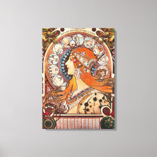 Toile Annonce Vintage Zodiac La Plume