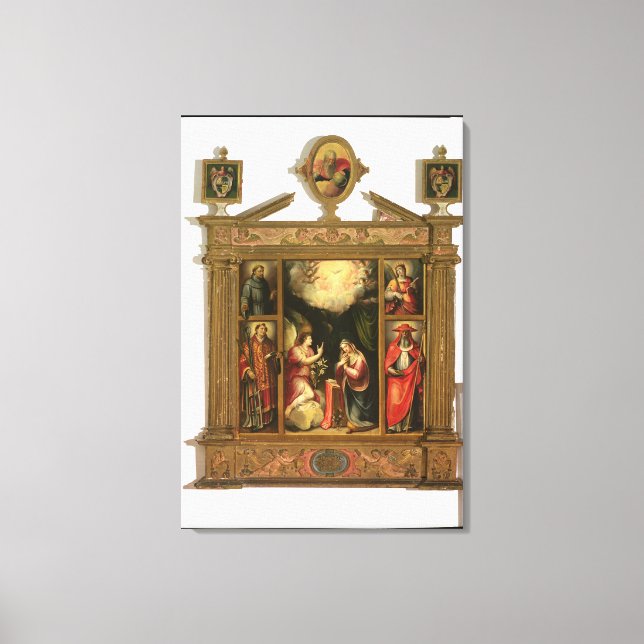 Toile Annonciation, 1581 (Recto)