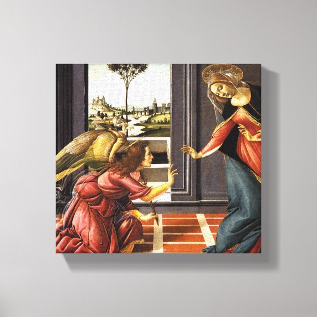 Toile Annonciation Botticelli (Recto)