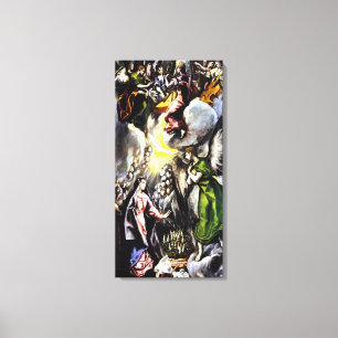 Toile Annonciation d'El Greco Vierge Marie Papier en toi