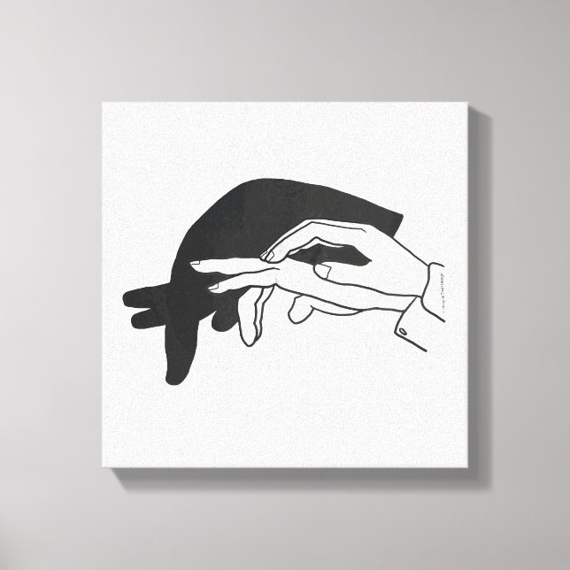 Toile Anteater Silhouette main (Recto)