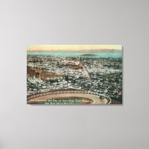 Toile Antenne de la ville des crêtes jumelles
