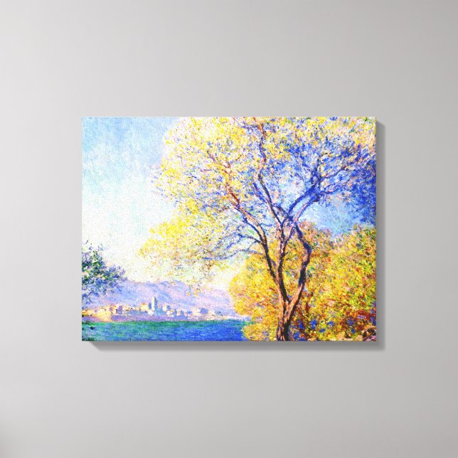 Toile Antibes vue depuis le Salis Gardens Claude Monet (Recto)