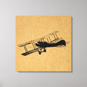 Toile Antique avion Avion Vintage Avion Art