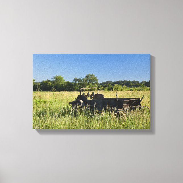 Toile Antique ferme Wagon (Recto)