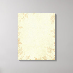 Toile Antique Gold Vintage Floral Vine Mariage