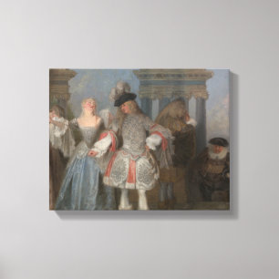 Toile Antoine Watteau - Les Comédiens Français
