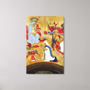 Toile Antonio del Massaro da Viterbo Père Noël Francesca