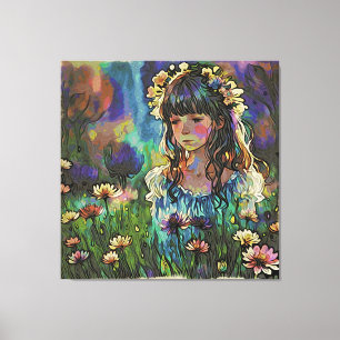 Toile *~ AP56 Fleur Fleur Sauvage Peinture d'art pour fi