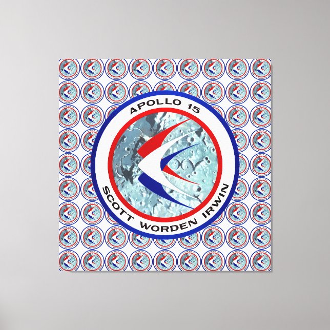 Toile Apollo 15 insignes (Recto)