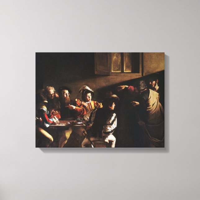Toile Appel De Saint Matthieu Par Caravaggio (Recto)