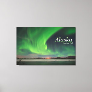 Toile Appel du rideau de l'Alaska