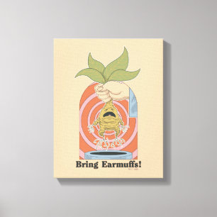 Toile "Apportez des cache-oreilles !" Graphisme hurleur