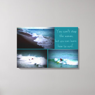 Toile Apprendre à accrocher les murs de Surf