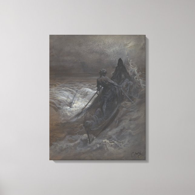 Toile Après l'épave par Gustave Doré (Recto)